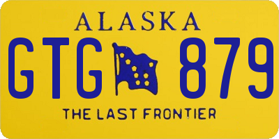 AK license plate GTG879