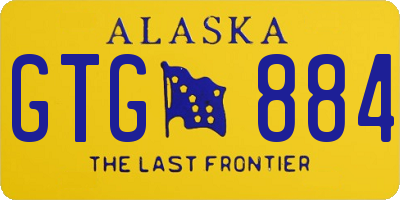 AK license plate GTG884