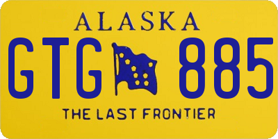 AK license plate GTG885