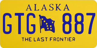 AK license plate GTG887