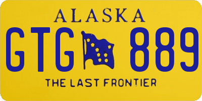 AK license plate GTG889