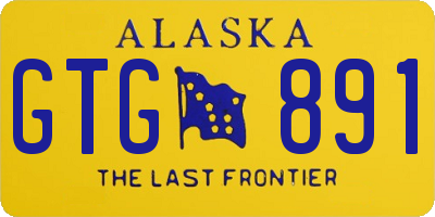 AK license plate GTG891