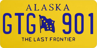 AK license plate GTG901