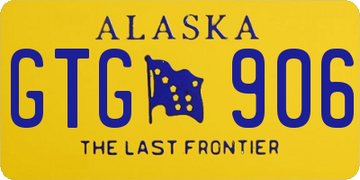 AK license plate GTG906