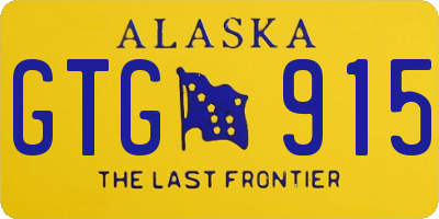 AK license plate GTG915