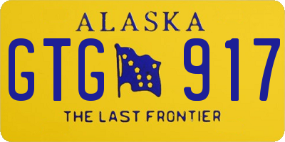 AK license plate GTG917