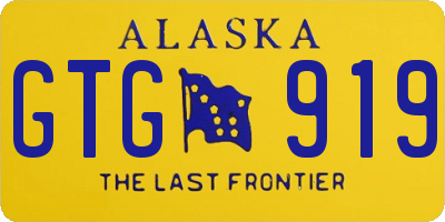 AK license plate GTG919