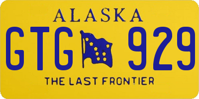 AK license plate GTG929