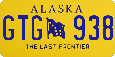 AK license plate GTG938