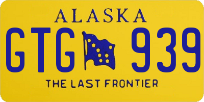 AK license plate GTG939