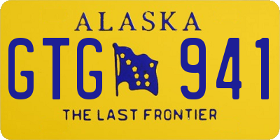 AK license plate GTG941