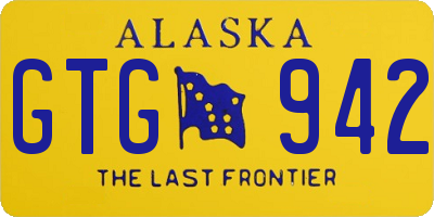 AK license plate GTG942