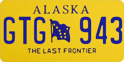 AK license plate GTG943