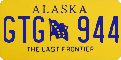 AK license plate GTG944