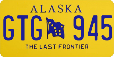 AK license plate GTG945