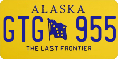 AK license plate GTG955