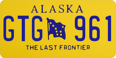 AK license plate GTG961