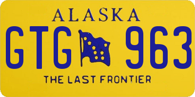 AK license plate GTG963