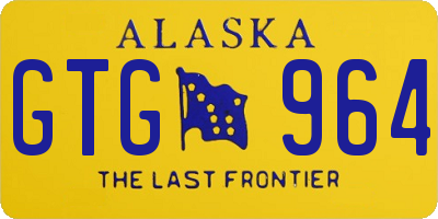 AK license plate GTG964