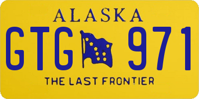 AK license plate GTG971