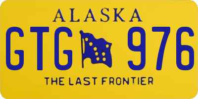 AK license plate GTG976