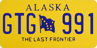 AK license plate GTG991