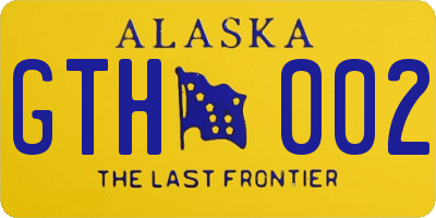 AK license plate GTH002