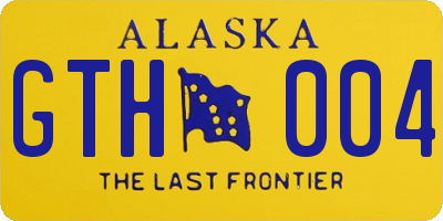 AK license plate GTH004