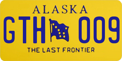 AK license plate GTH009