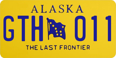 AK license plate GTH011