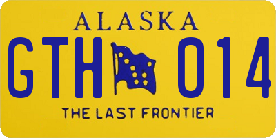 AK license plate GTH014