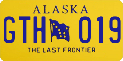 AK license plate GTH019