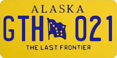 AK license plate GTH021