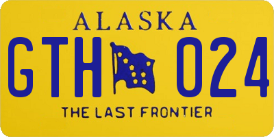 AK license plate GTH024