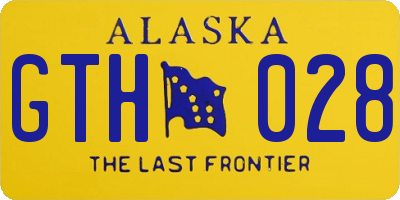 AK license plate GTH028