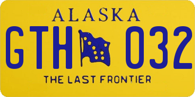 AK license plate GTH032