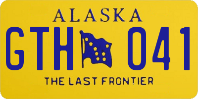 AK license plate GTH041