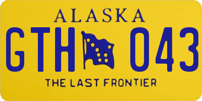 AK license plate GTH043