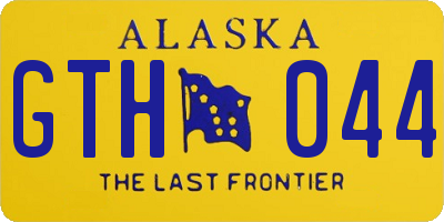 AK license plate GTH044