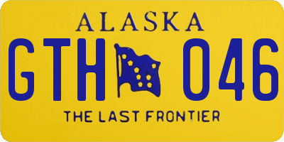 AK license plate GTH046