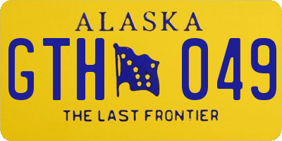 AK license plate GTH049