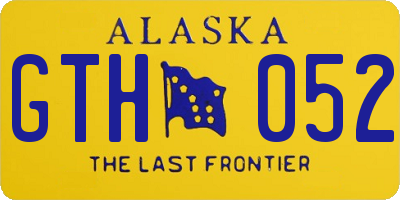 AK license plate GTH052