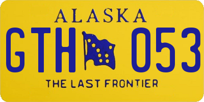 AK license plate GTH053