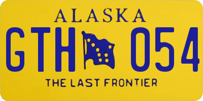 AK license plate GTH054