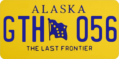 AK license plate GTH056