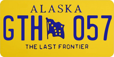 AK license plate GTH057