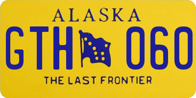 AK license plate GTH060