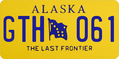 AK license plate GTH061