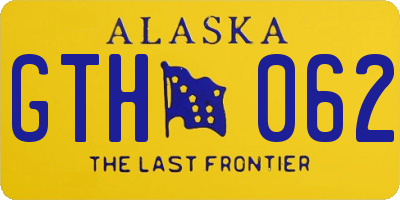 AK license plate GTH062