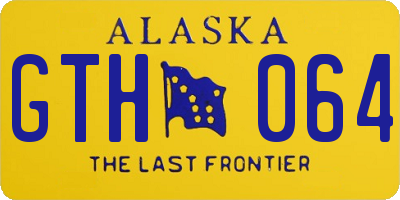 AK license plate GTH064